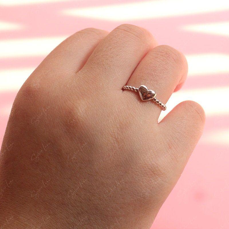 Heart Shape Statement Adjustable Ring