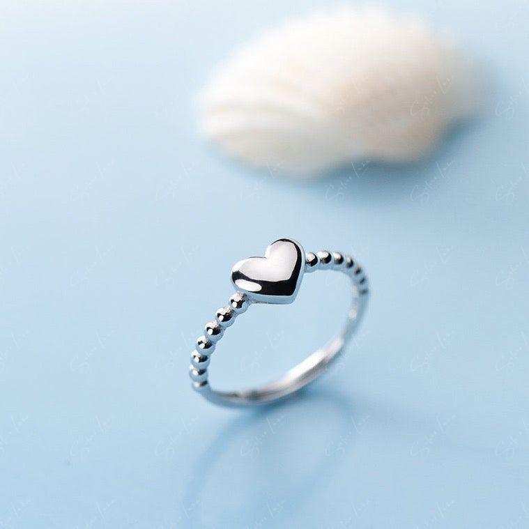 Heart Shape Statement Adjustable Ring