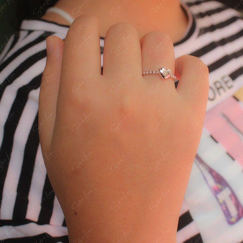 Heart Shape Statement Adjustable Ring