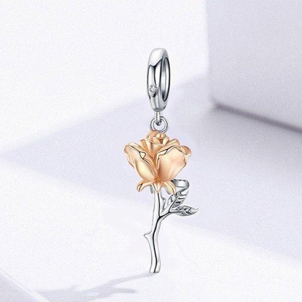 rose pendant charm