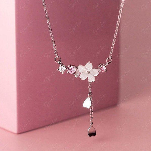 Cherry Blossom Pendant Necklace