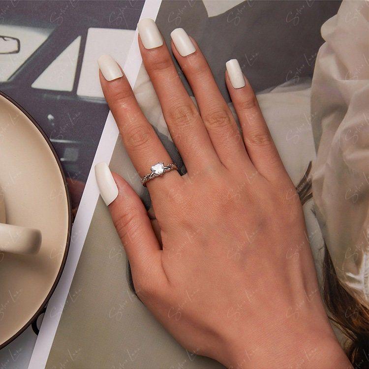 Valentine Heart Promise Engagement Ring