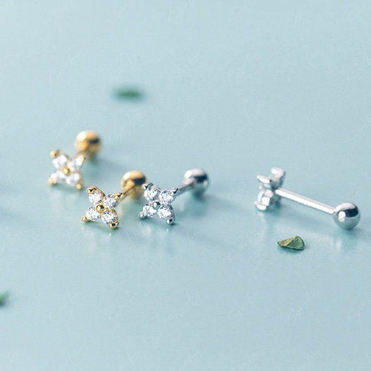 Tiny Stud Screw Back Earrings