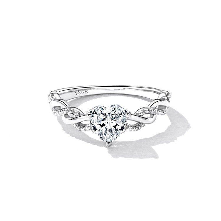 Valentine Heart Promise Engagement Ring