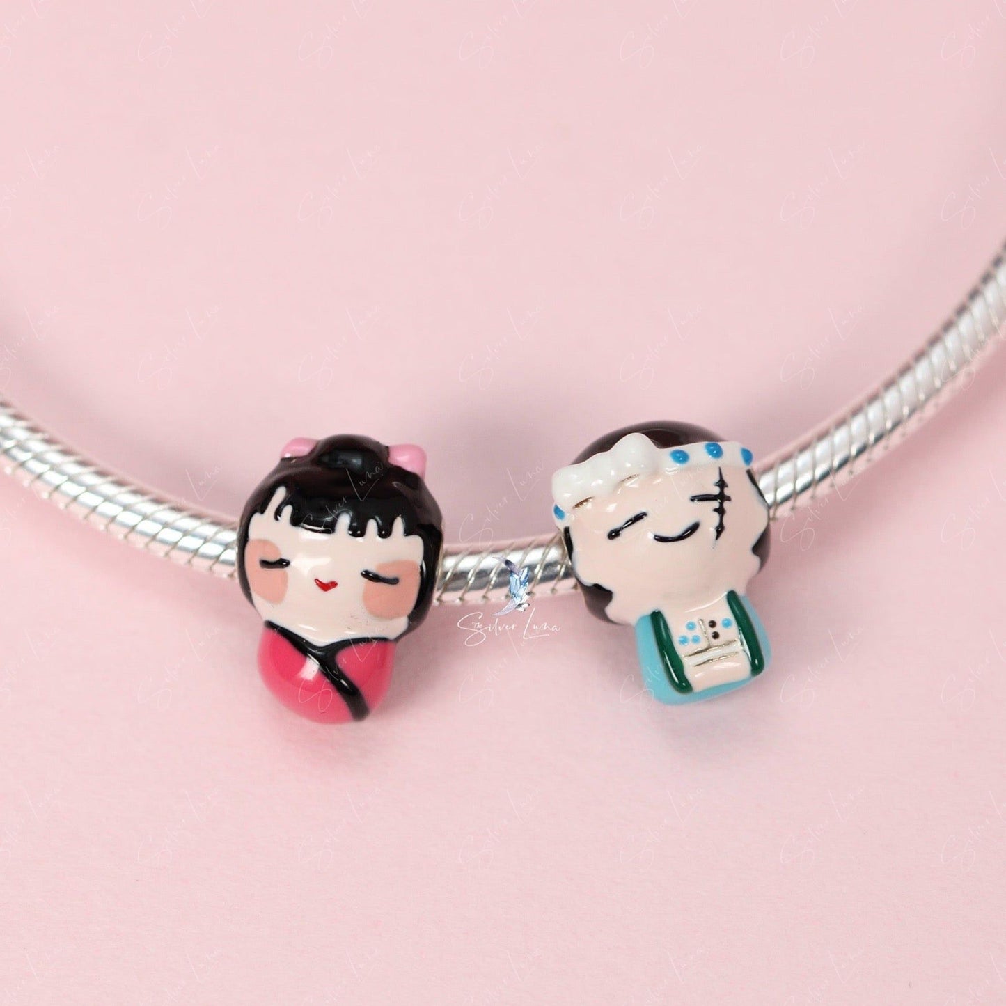 Japanese kimono girl charm