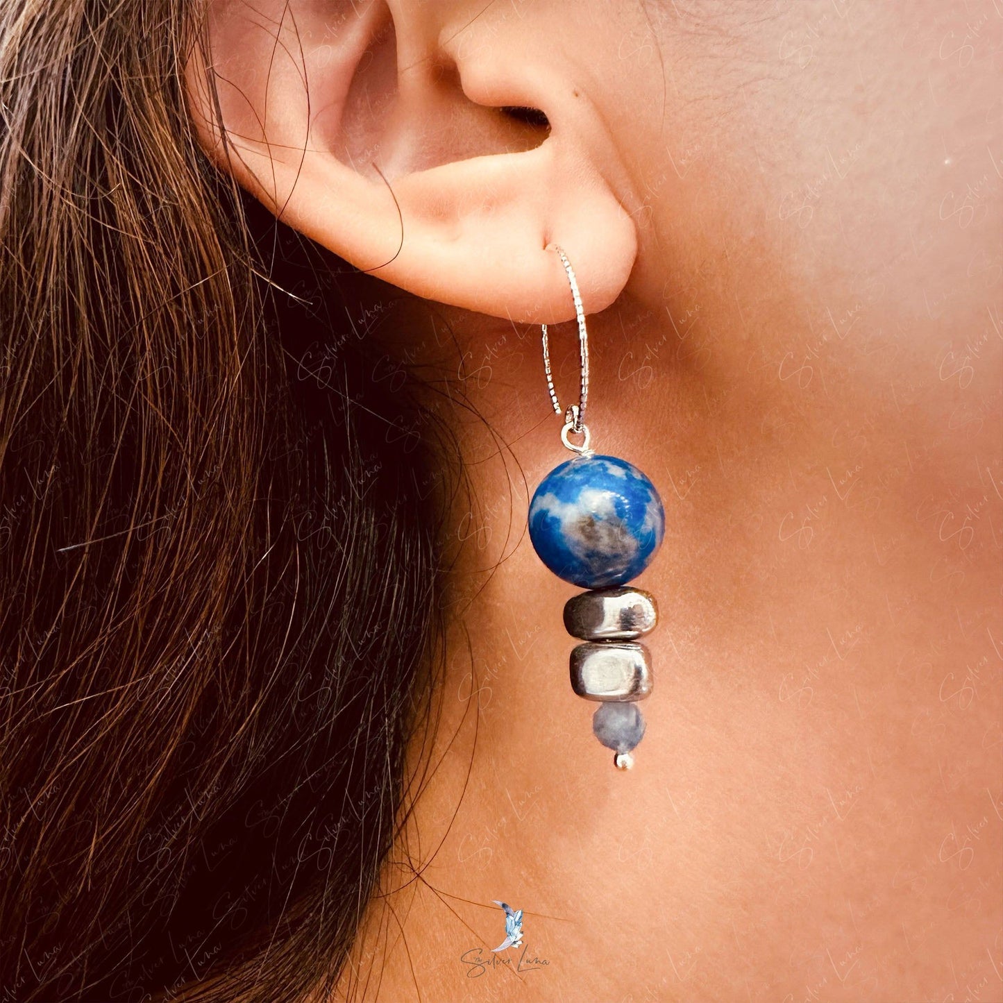 lapis lazuli earrings