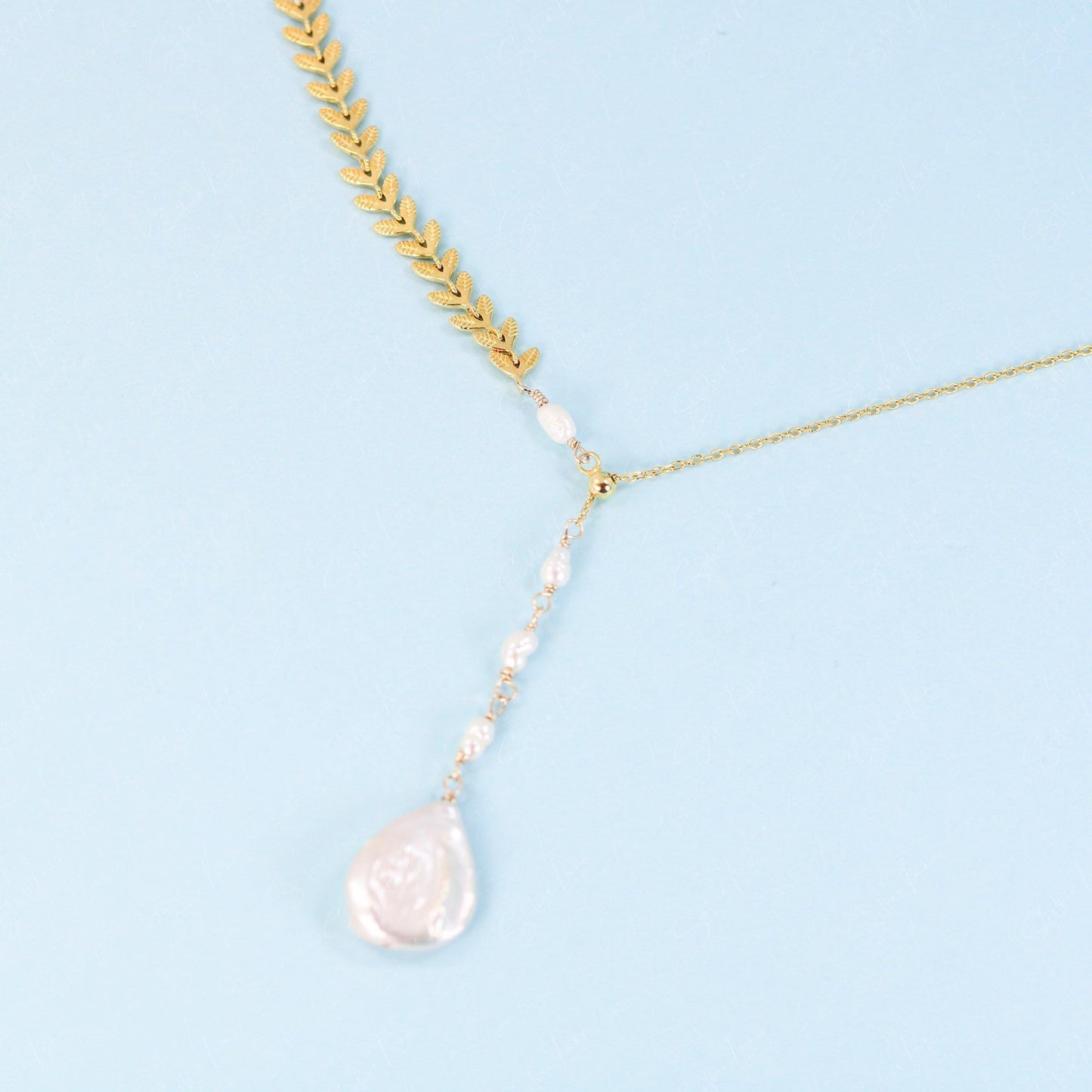 lariat freshwater pearl necklace