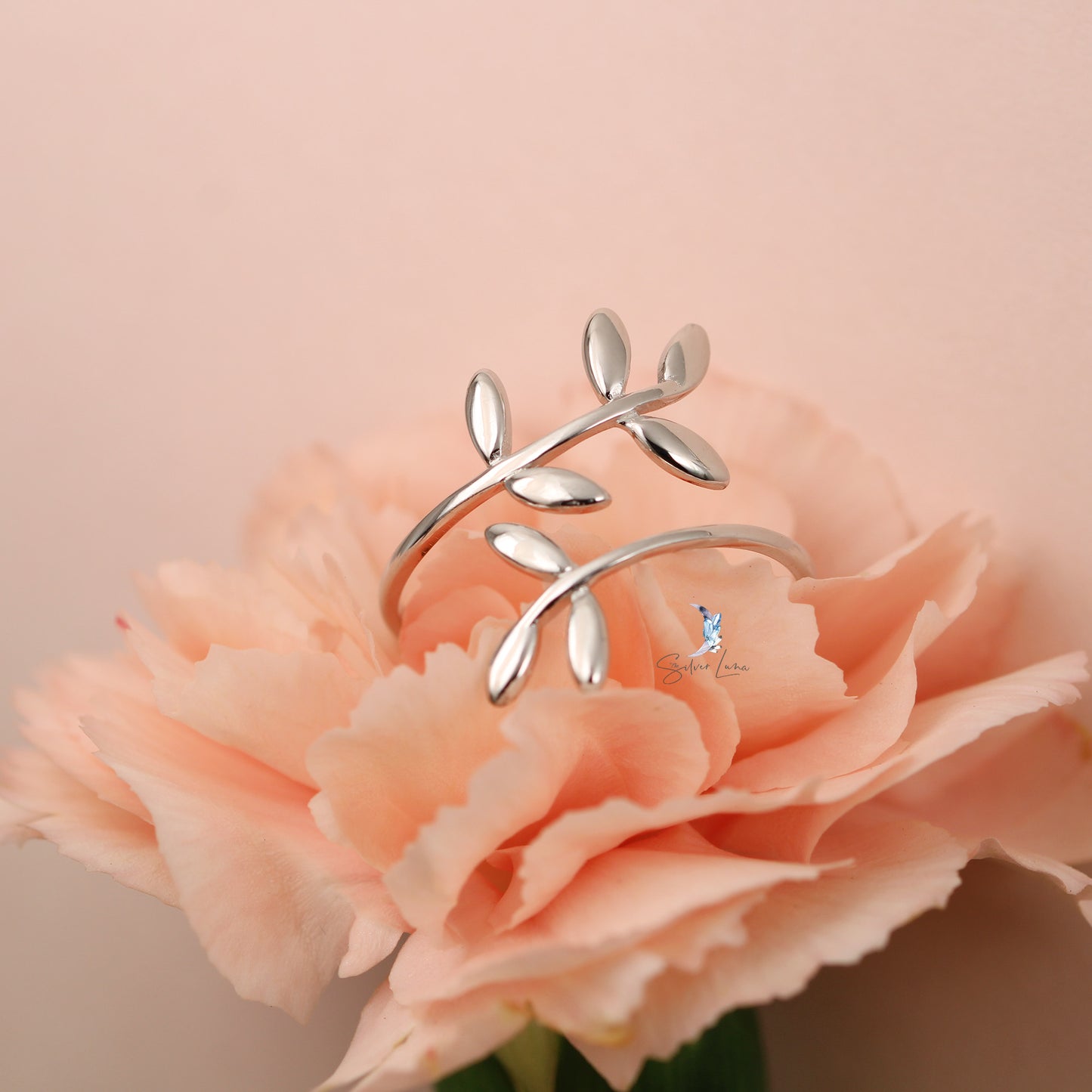 adjustable leaves wrap ring