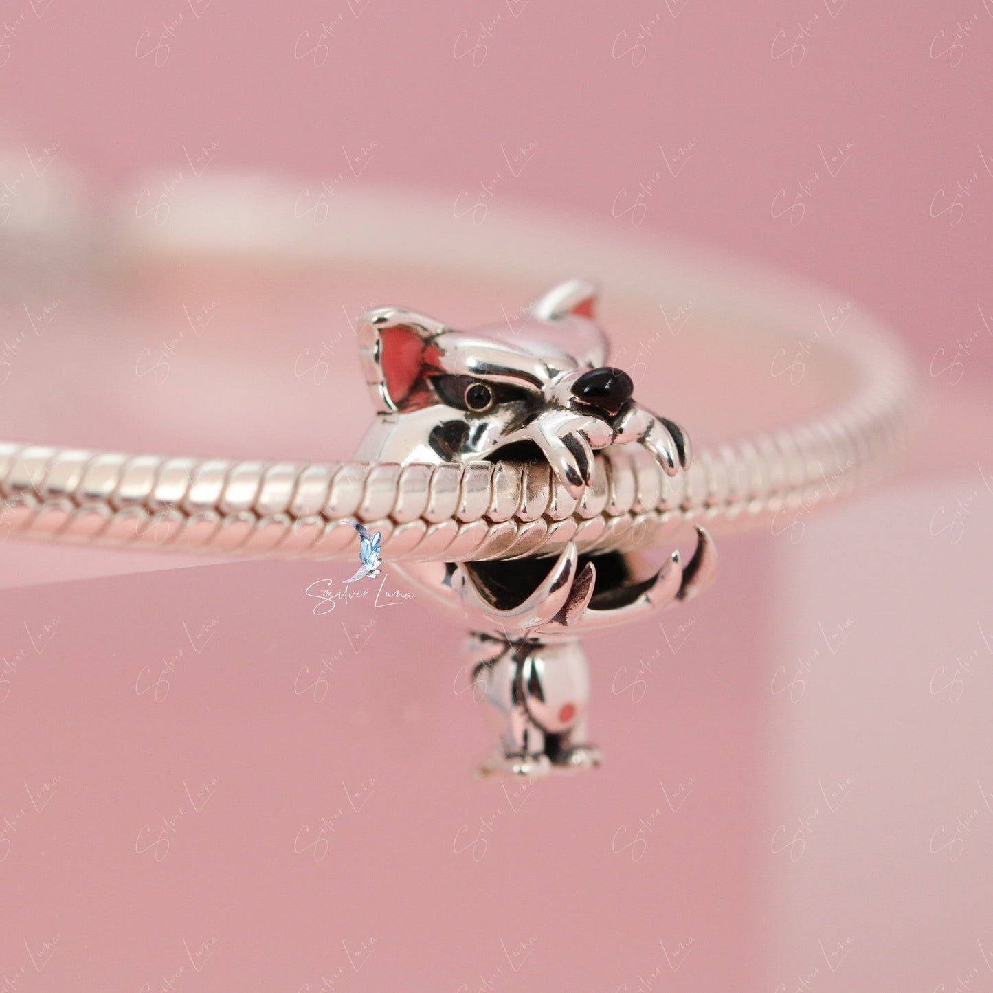 wolf charm for bracelet