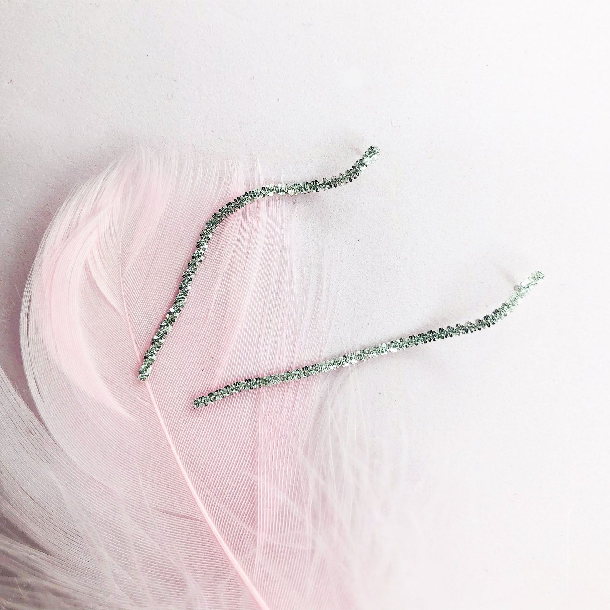 twist chain minimalist earrings