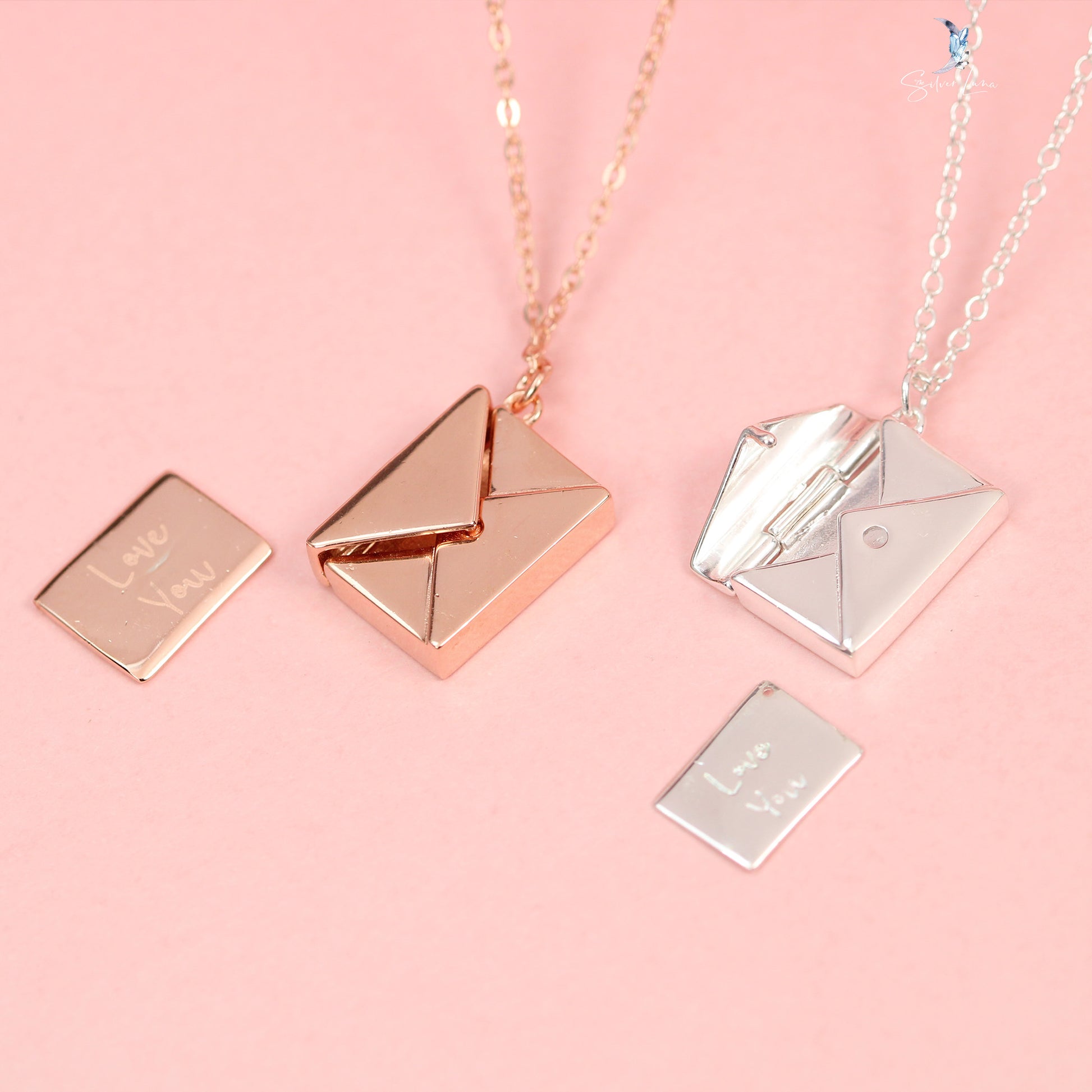 Valentine love letter necklace