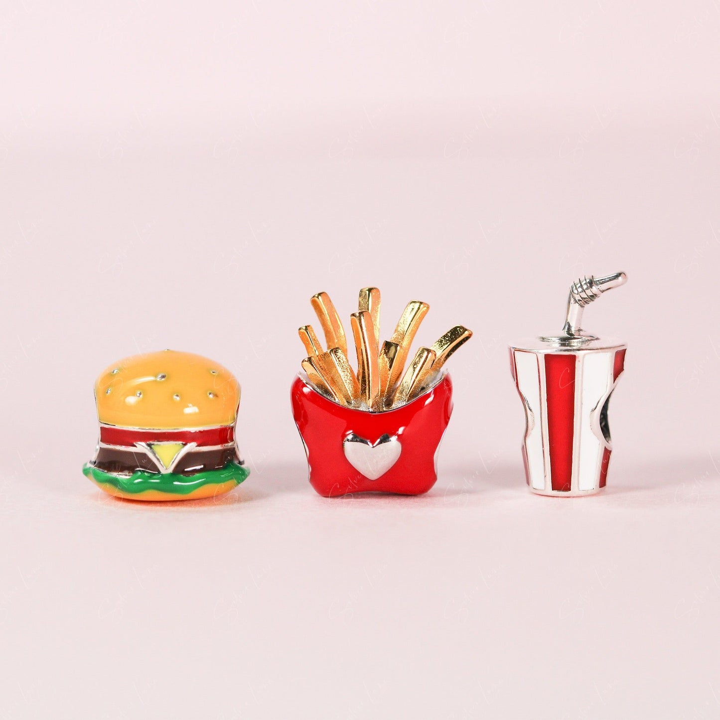 burger french fires coke charm