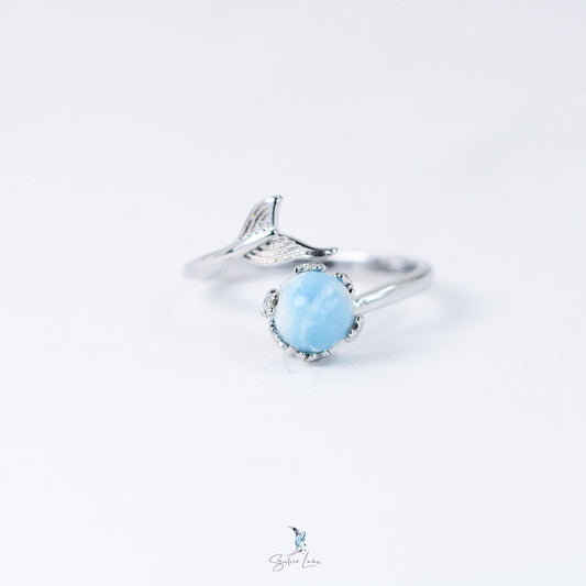 Larimar mermaid ring