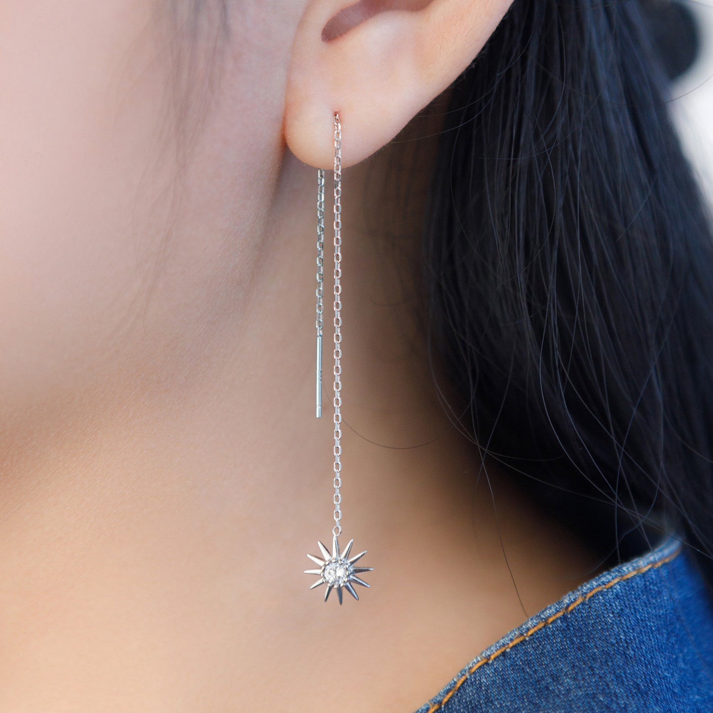 sun threader earrings