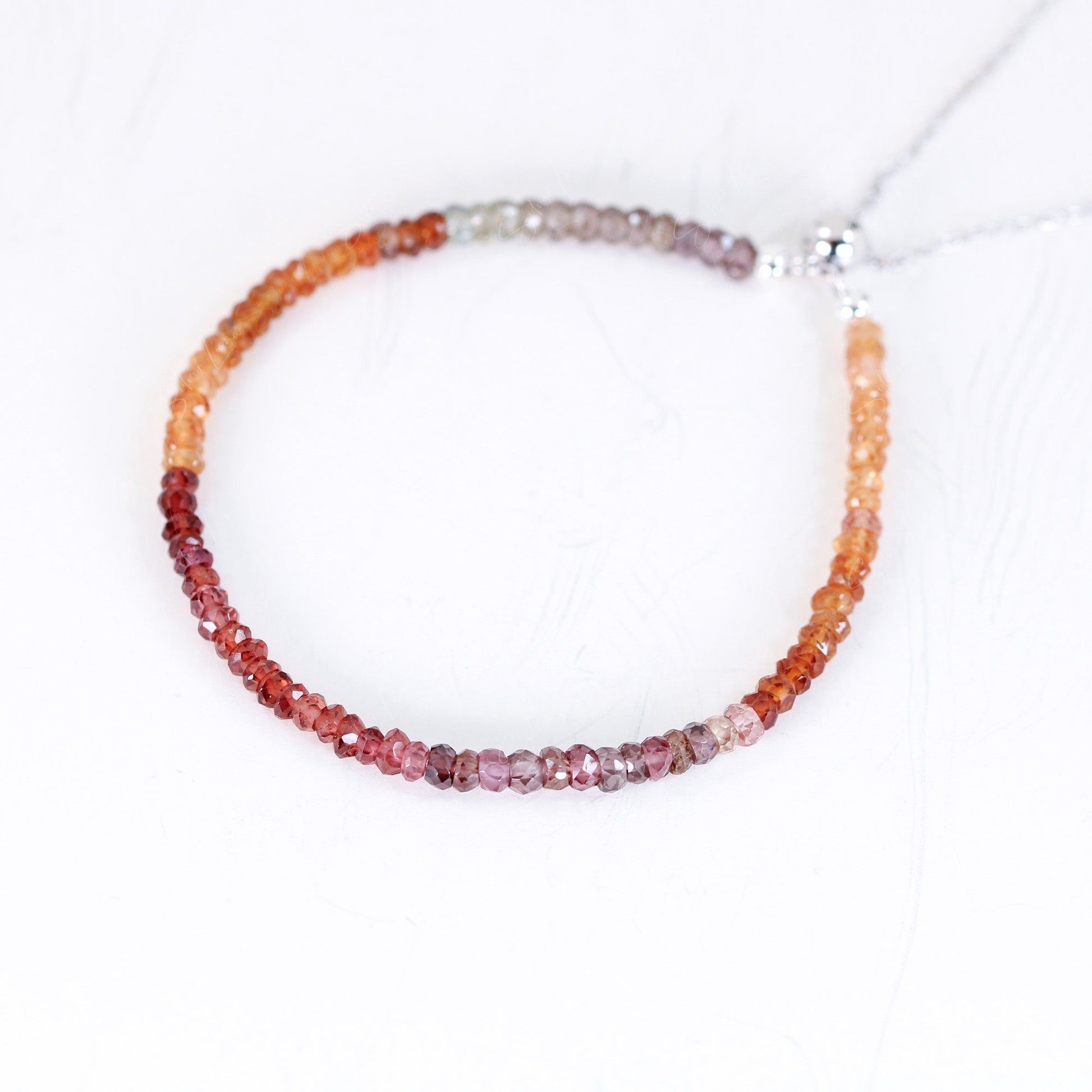 ombre garnet bracelet