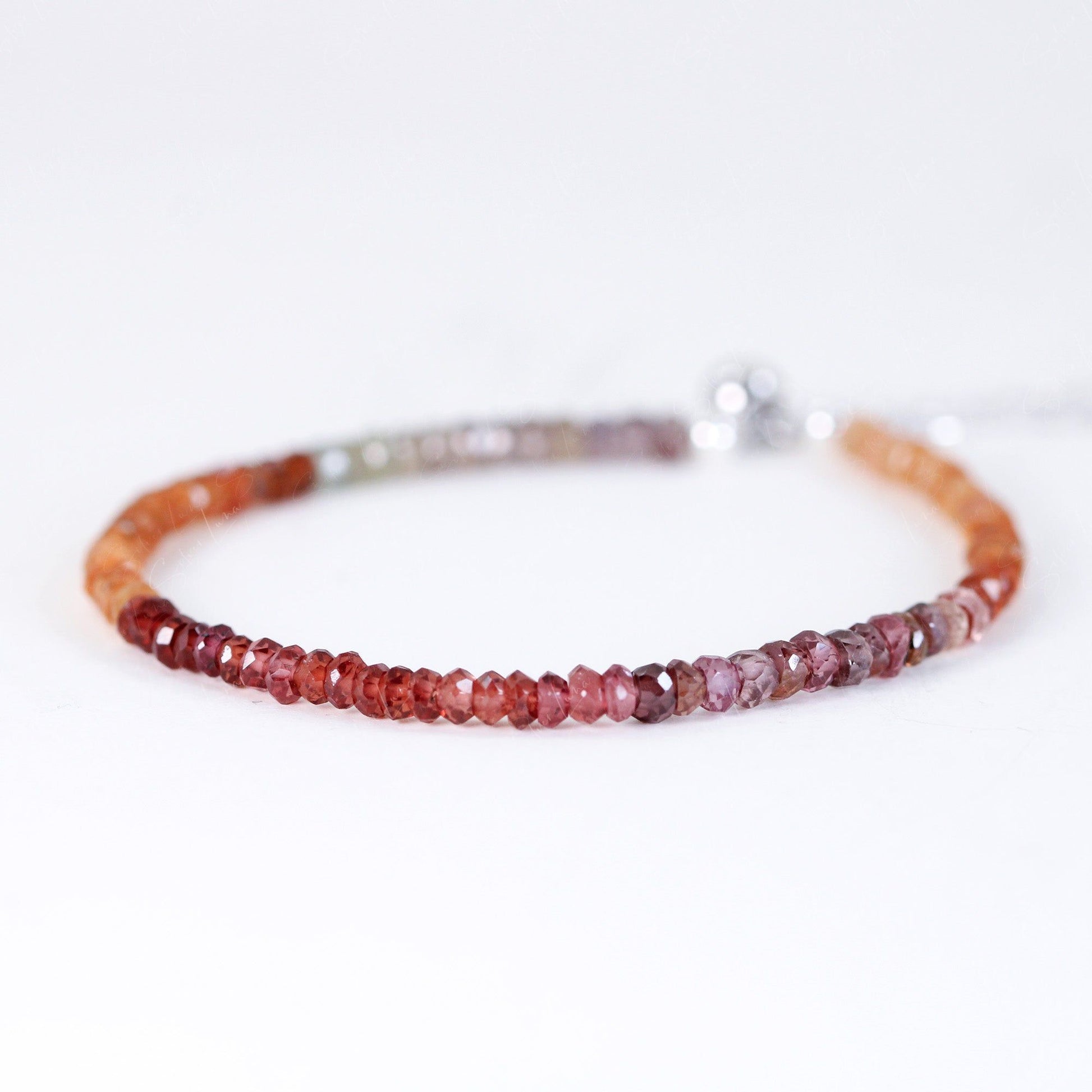 Rainbow garnet bracelet