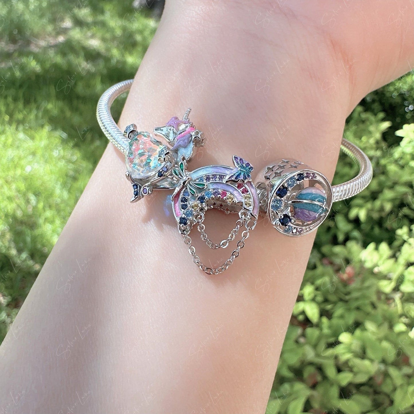 rainbow unicorn charm
