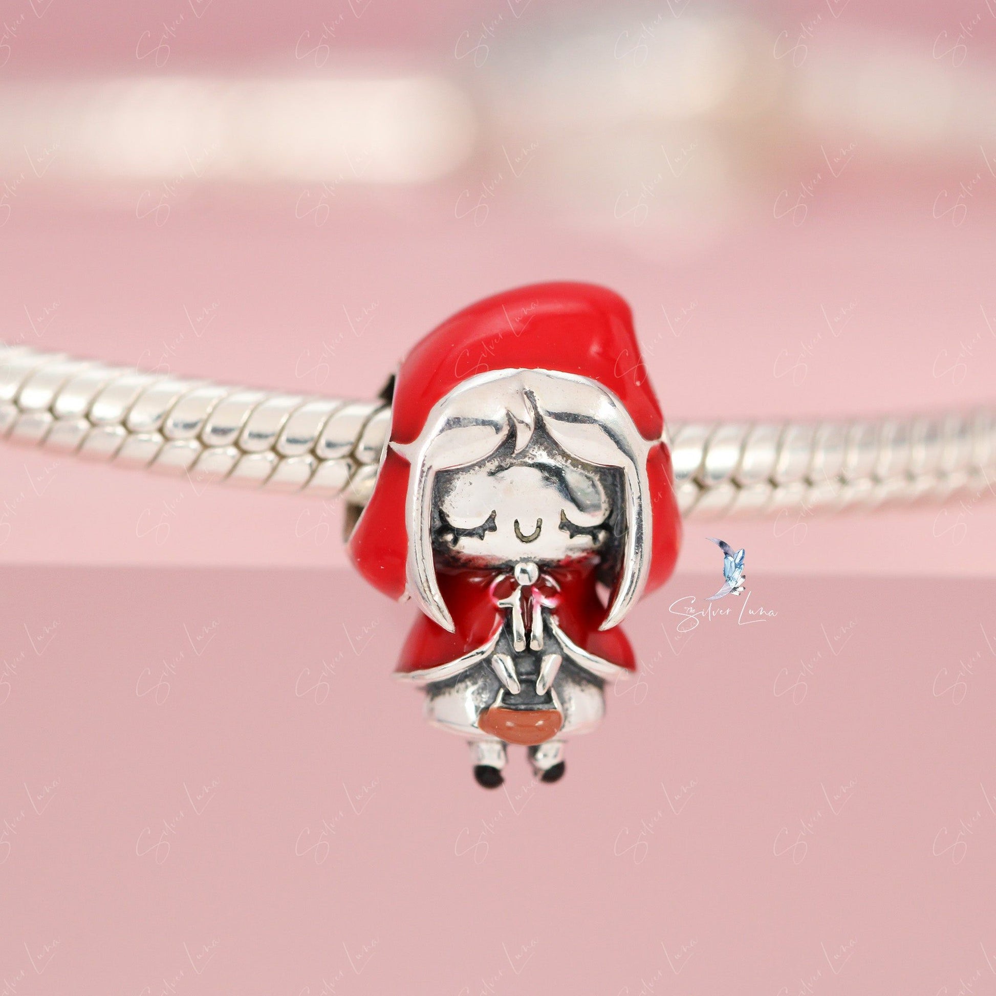 little red ridding hood bead charm