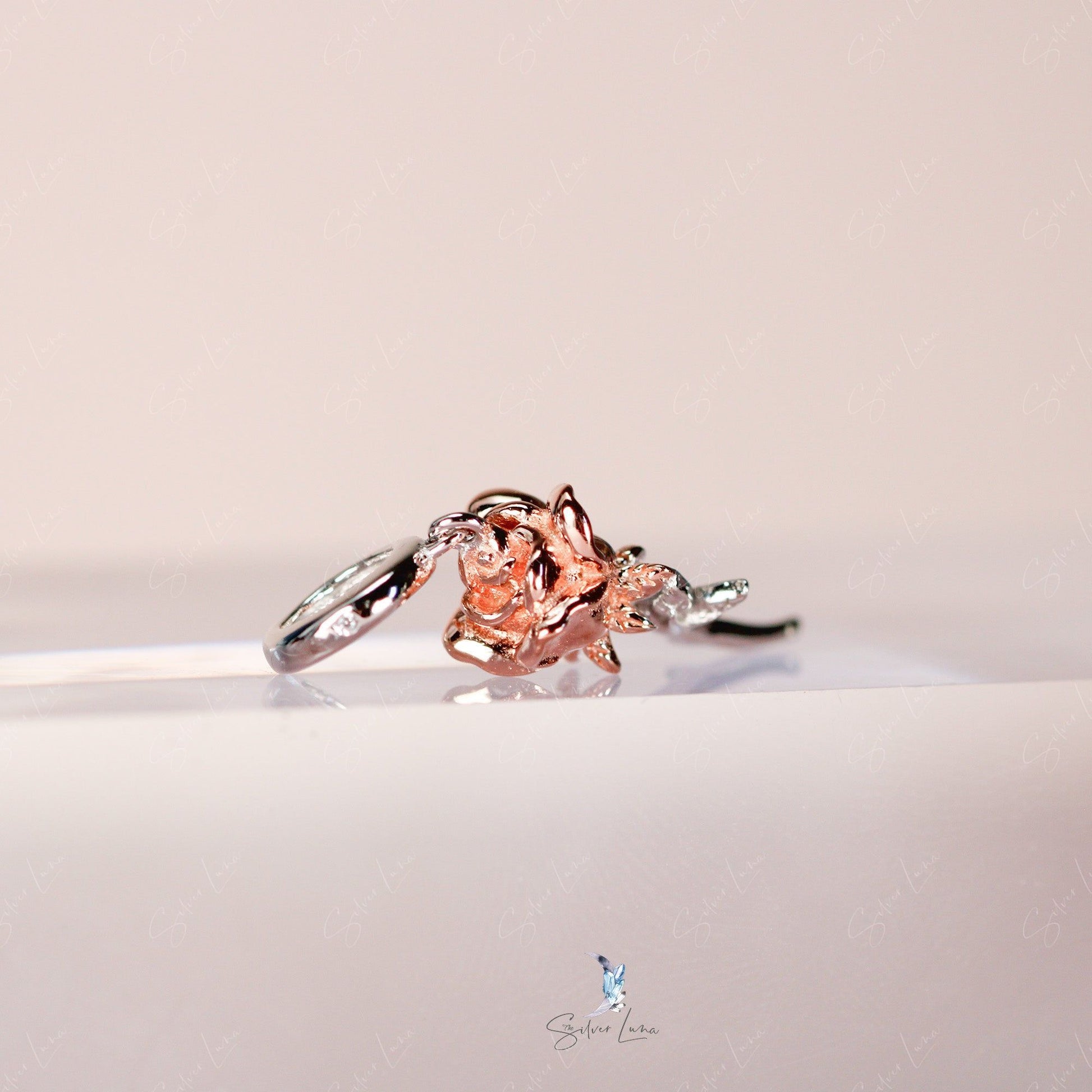 Sweat Rose Pendant Charm