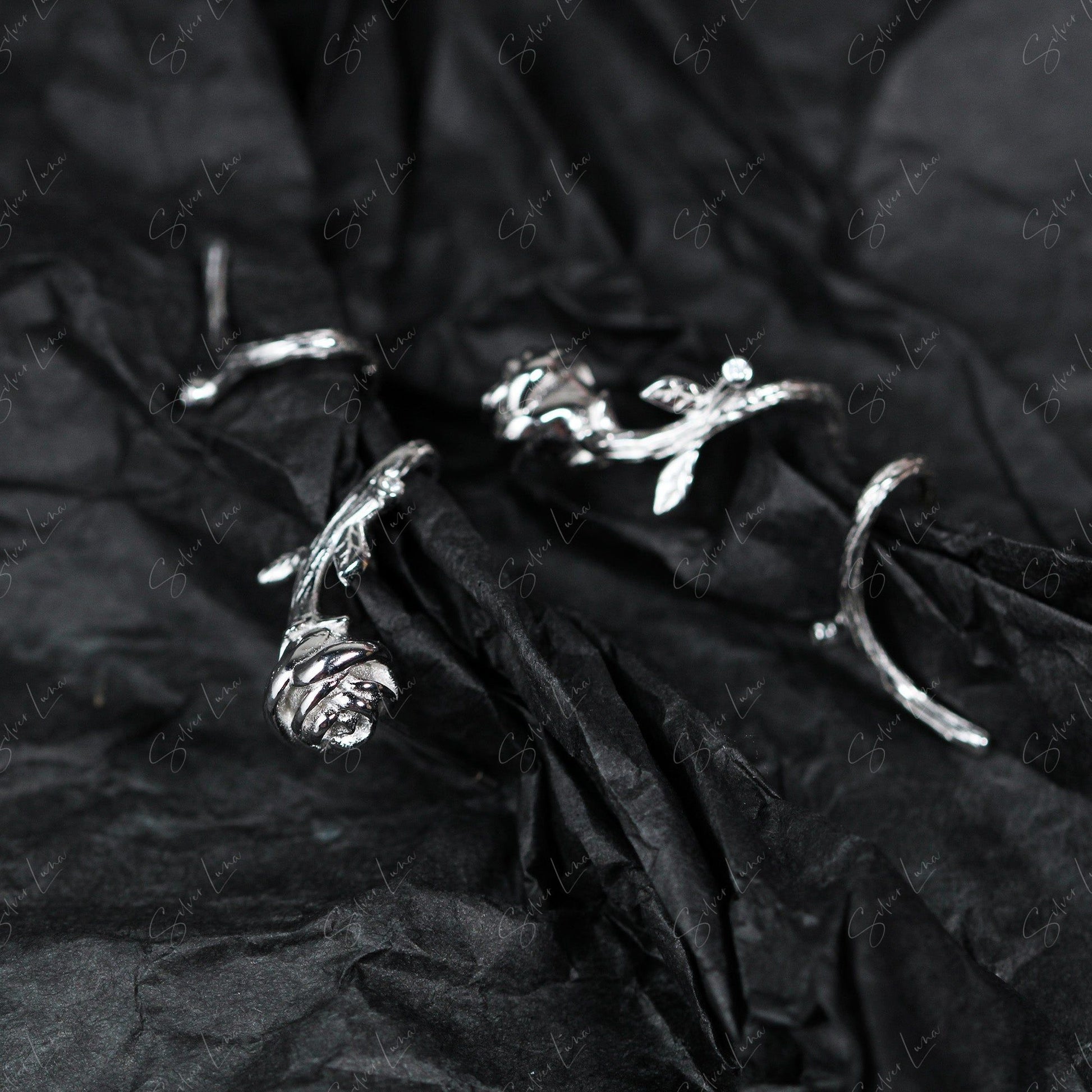 rose stud earrings