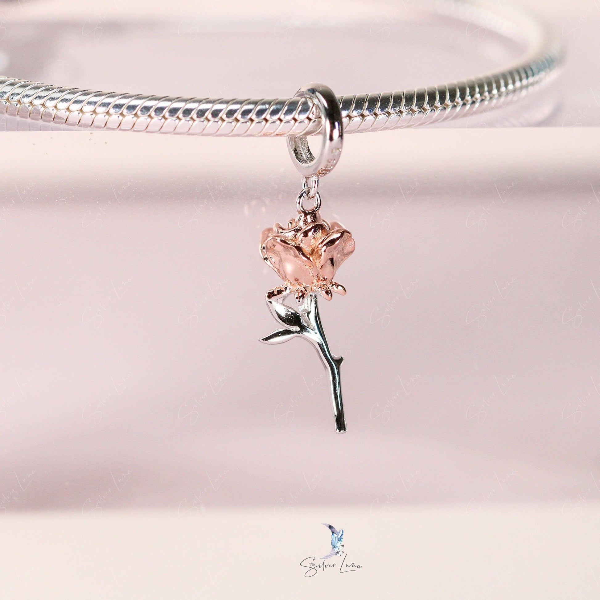 Sweat Rose Pendant Charm