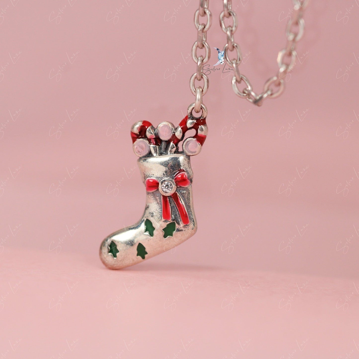 Santa Claus Christmas safety chain for bracelets