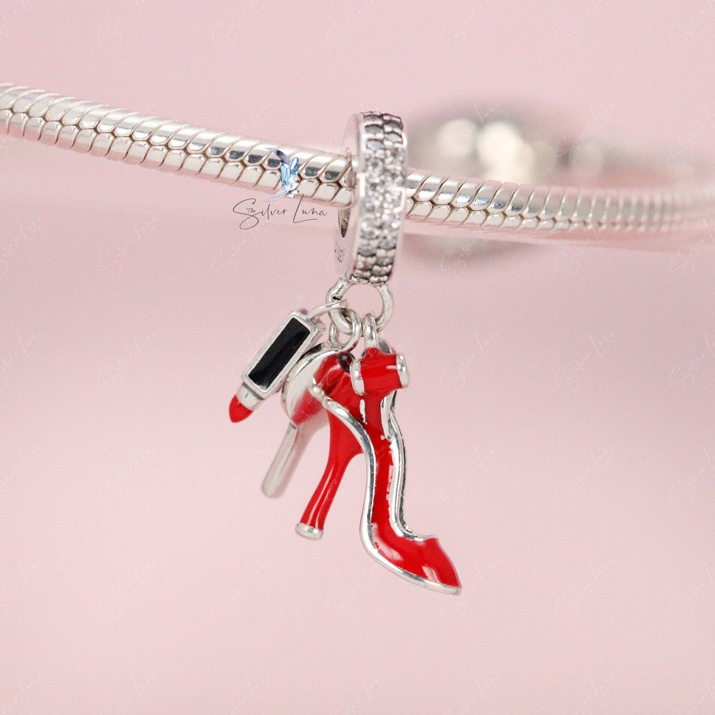 cosmetic shoe pendant charm