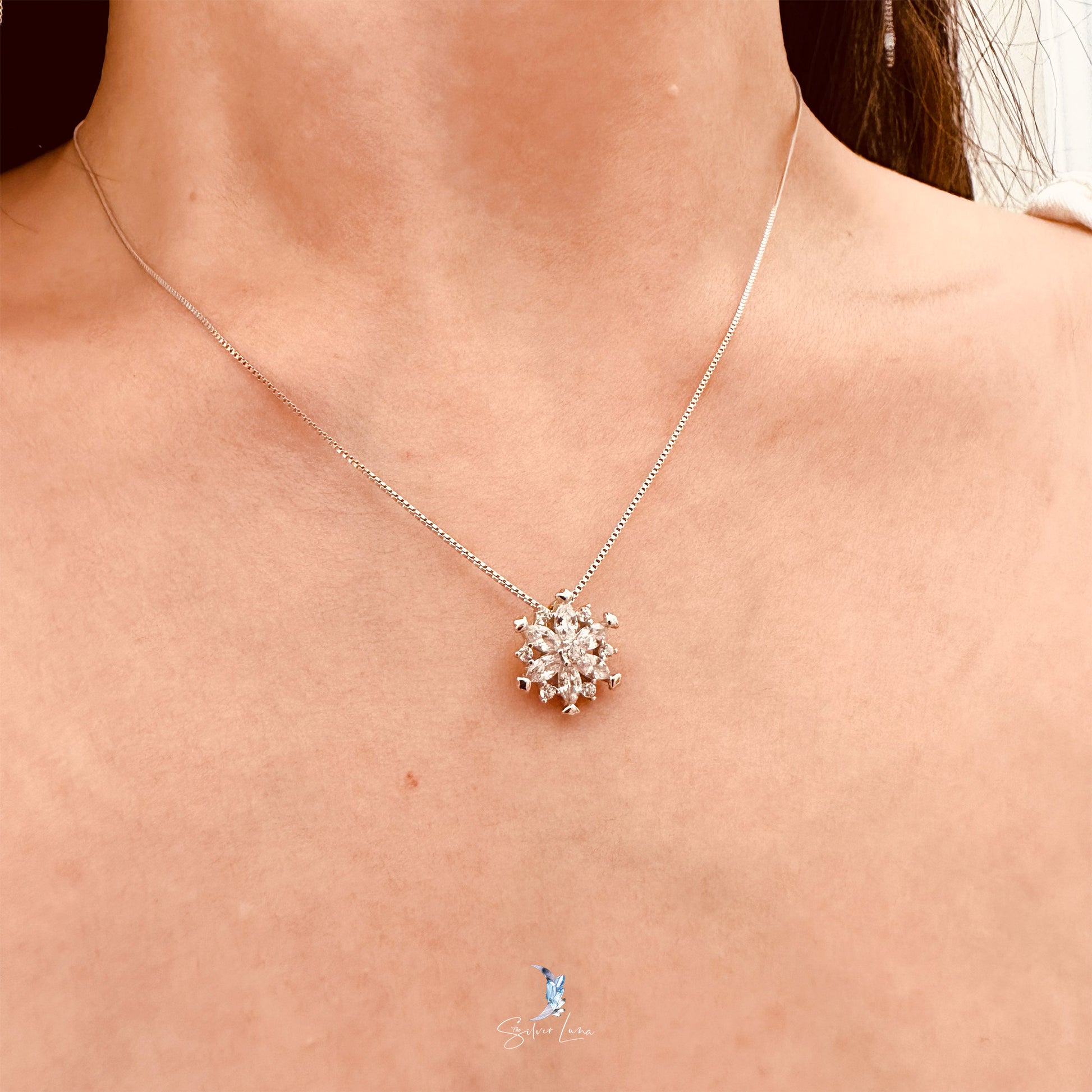 snowflake pendant necklace
