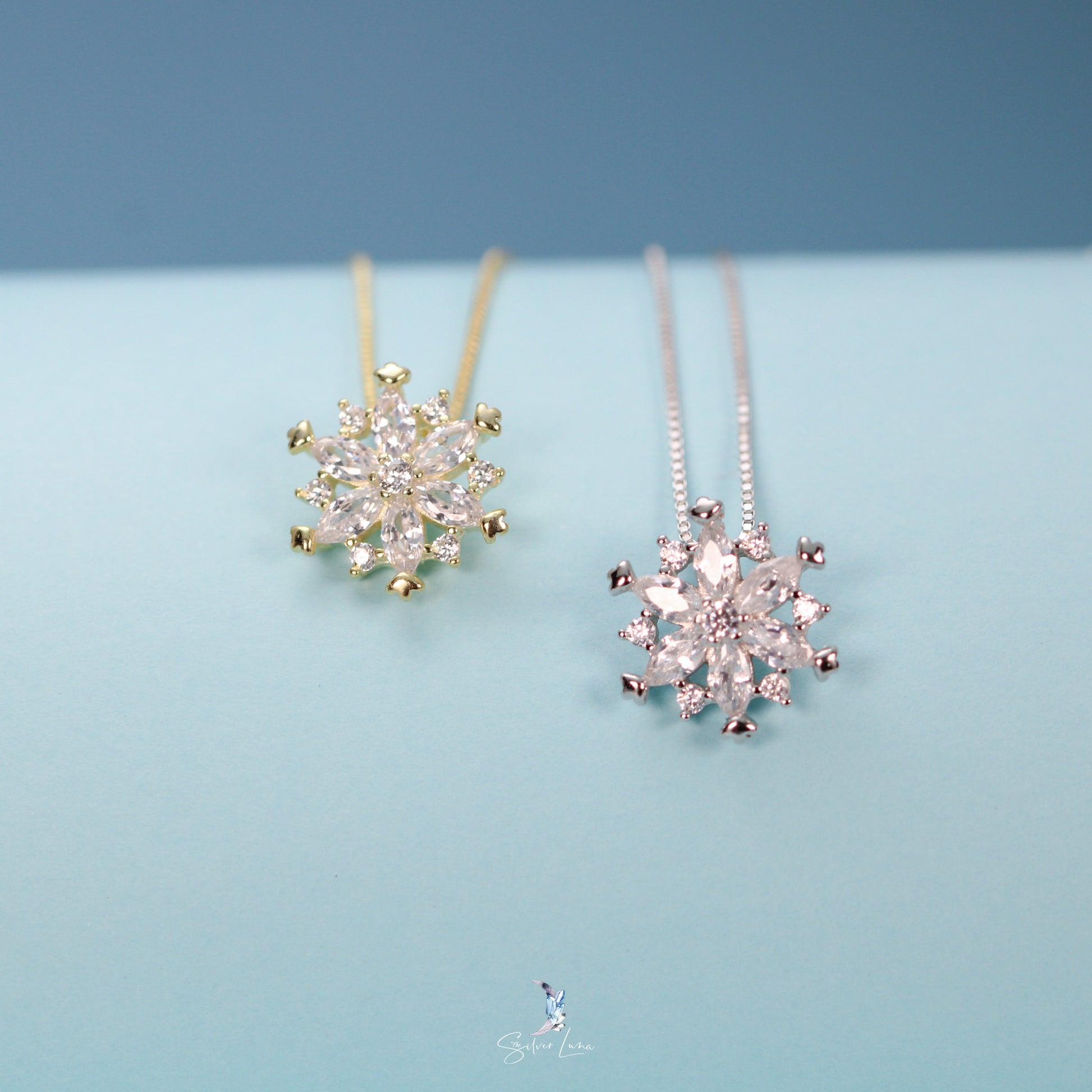snowflake pendant necklace