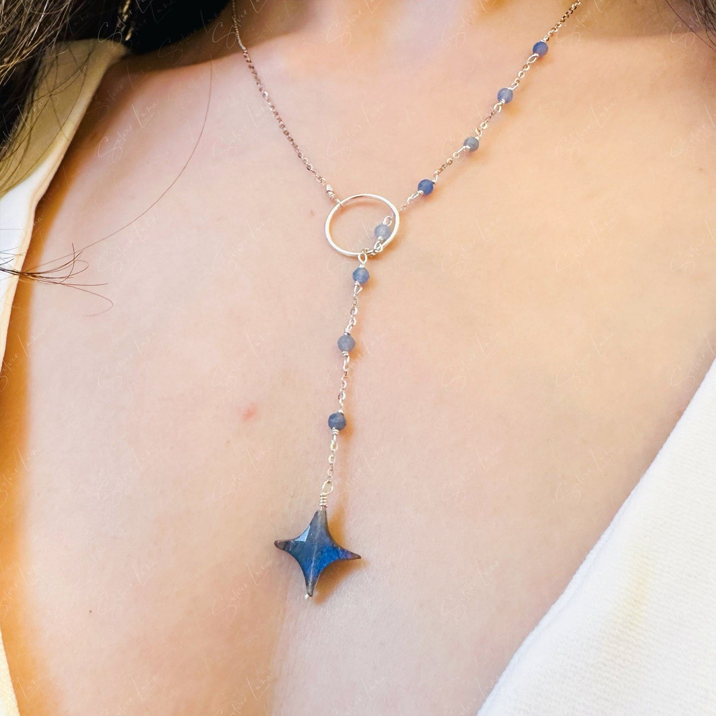 star pendant labradorite necklace