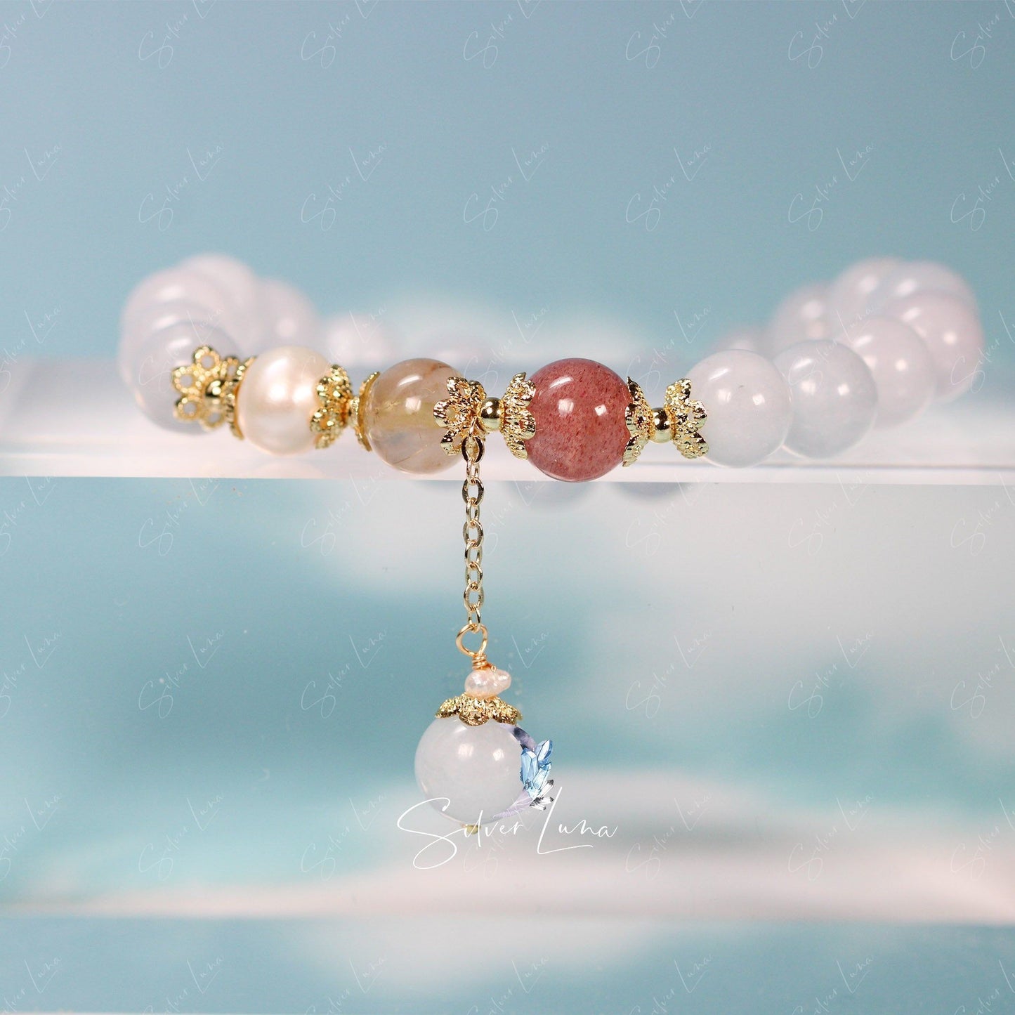 Natural Stone Aquamarine fengshui bracelet
