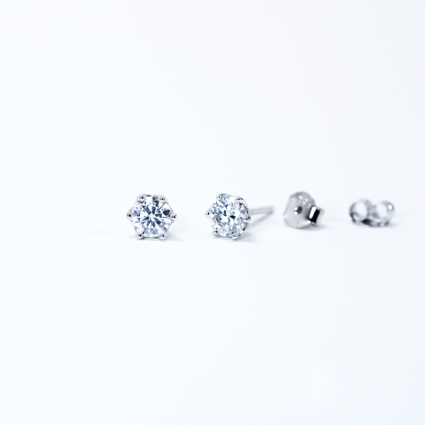 Moissanite stud earrings