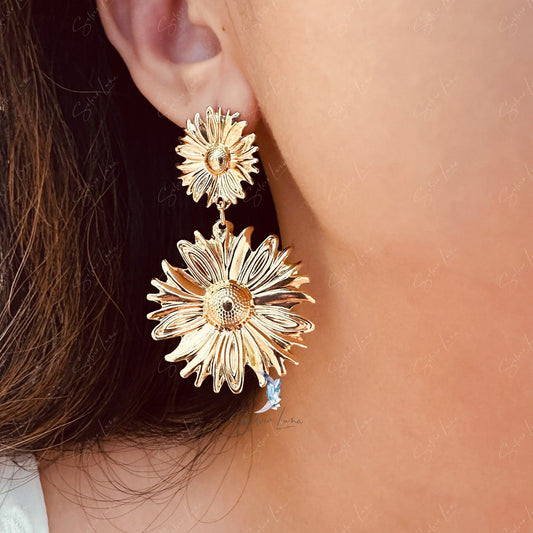 sunflower earrings
