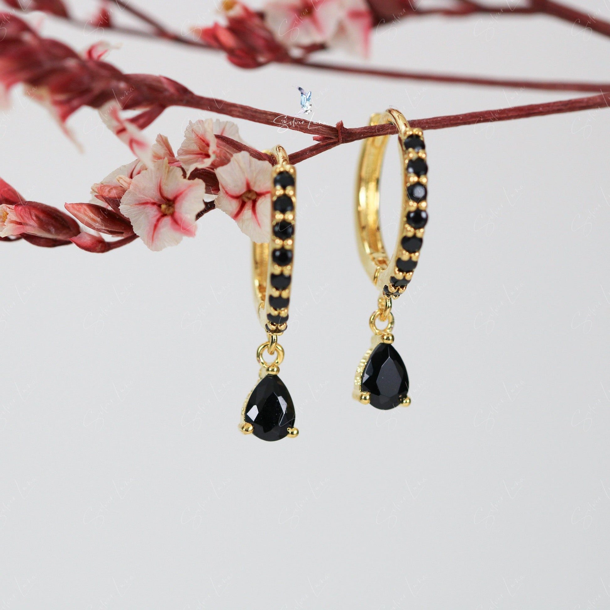 teardrop hoop earrings ear huggies