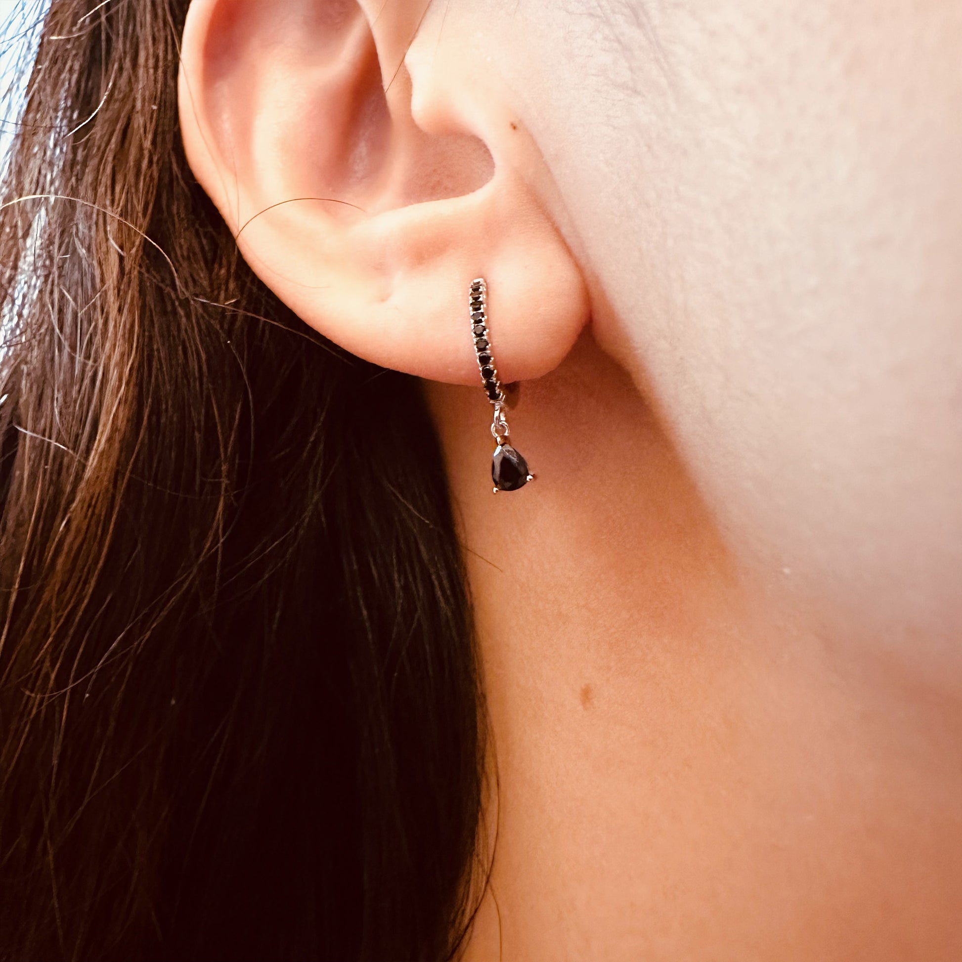 teardrop hoop earrings ear huggies