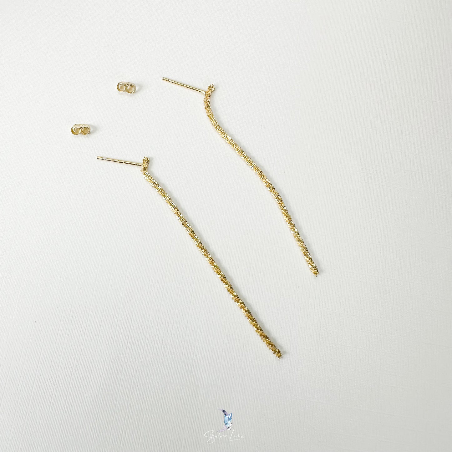 dazzling twist chain minimalist earrings