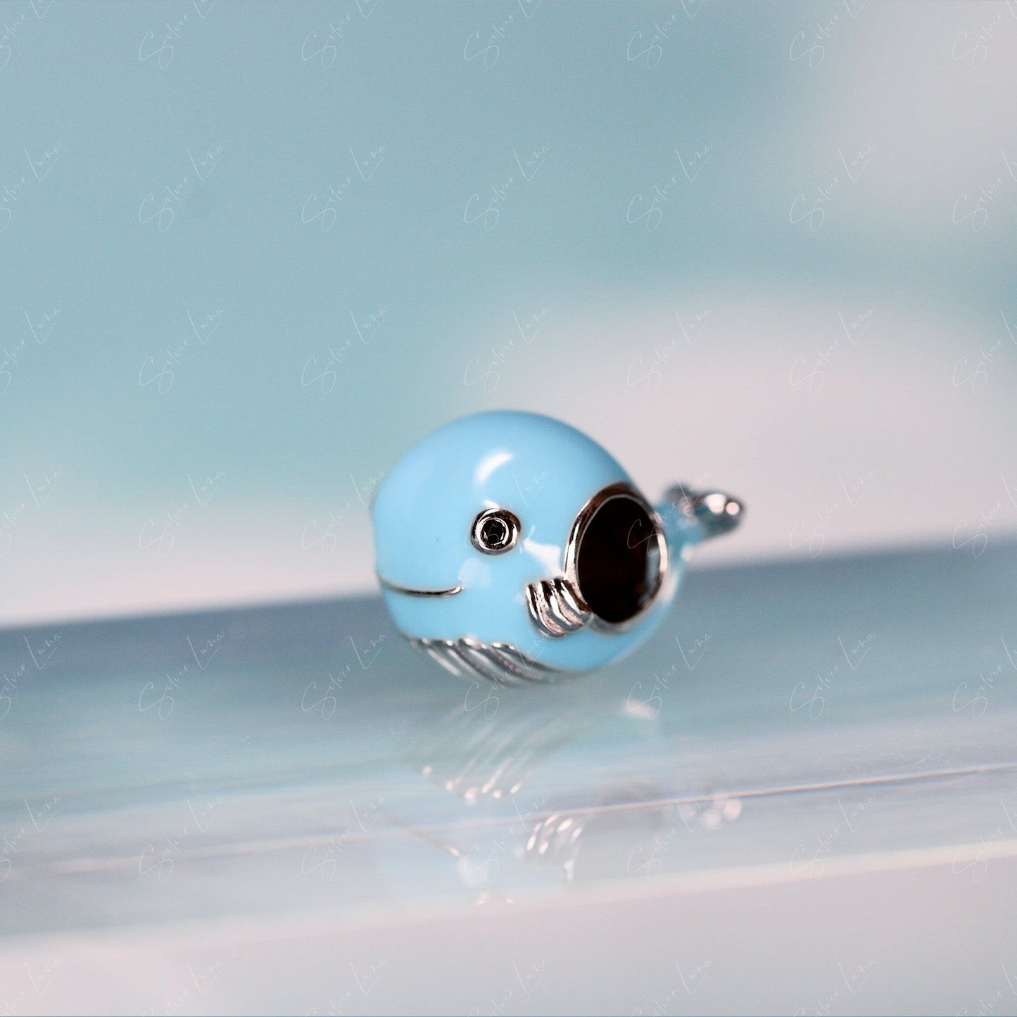 blue dolphin charm