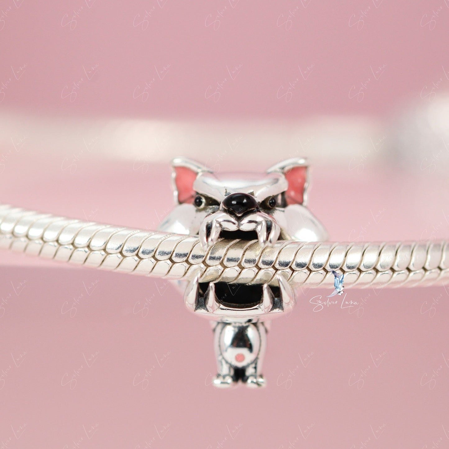 wolf charm for bracelet