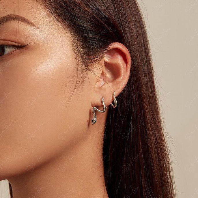 snake wrap earrings