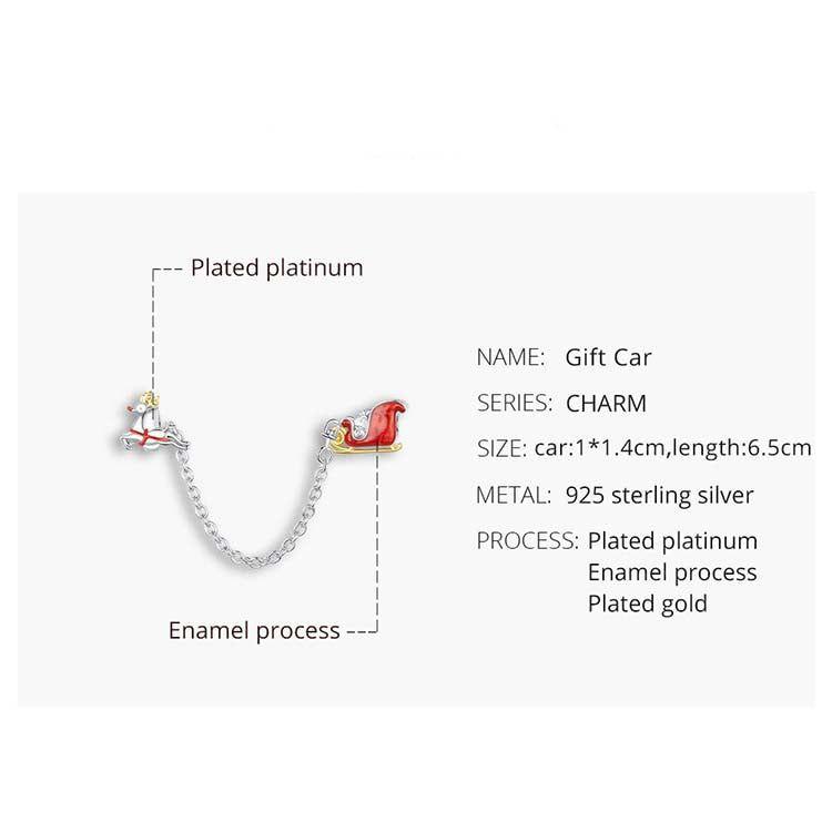 Santa Claus's sleigh safety chain for bracelets