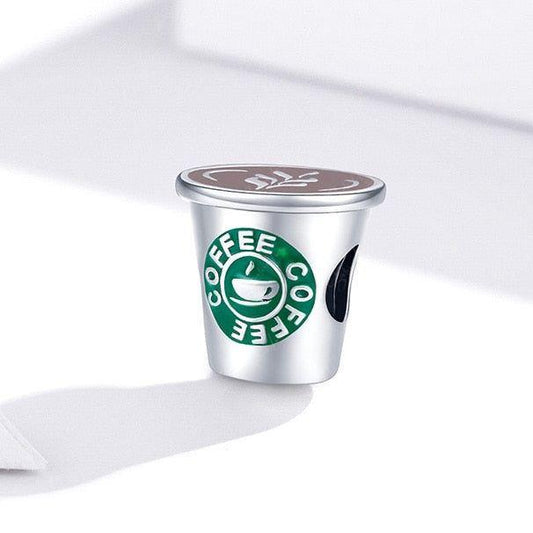 coffee cup bead charm