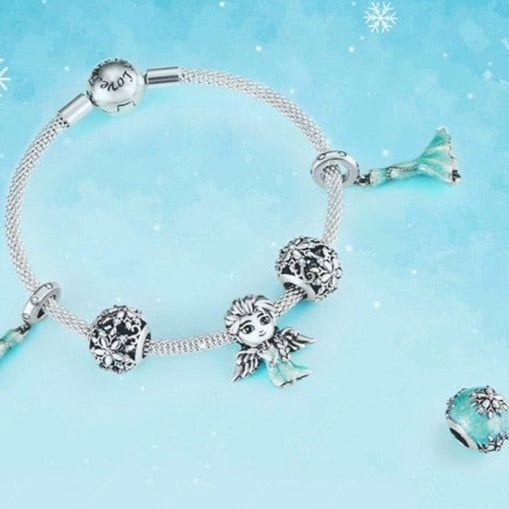 blue angel charm bead