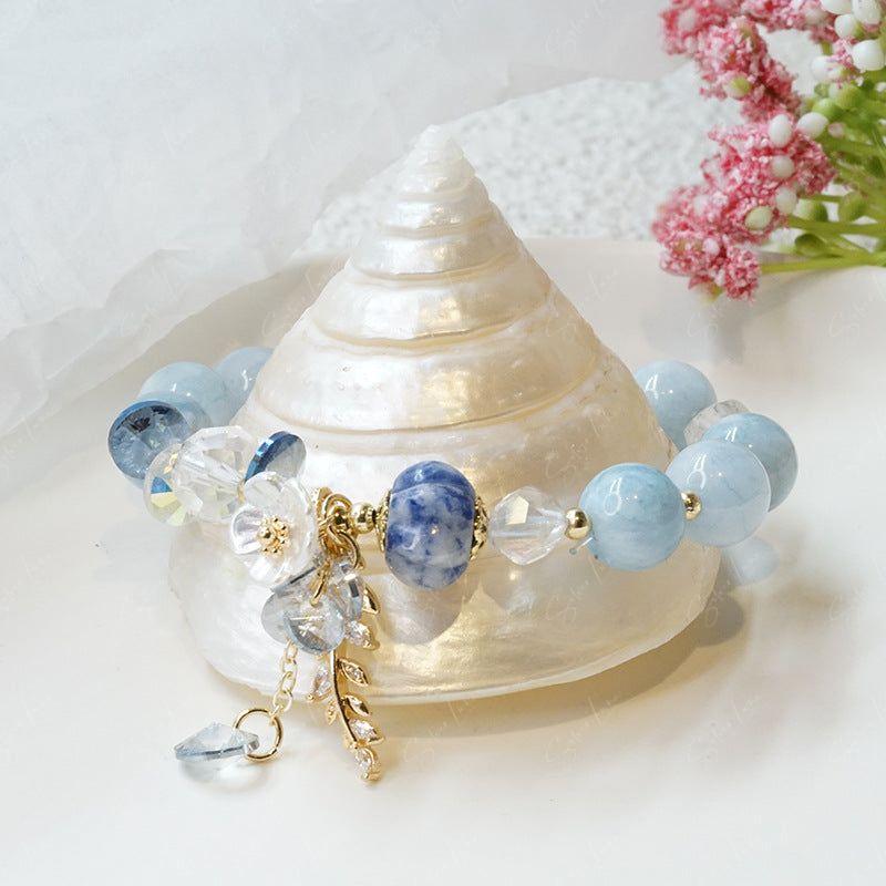 blue bead bracelet