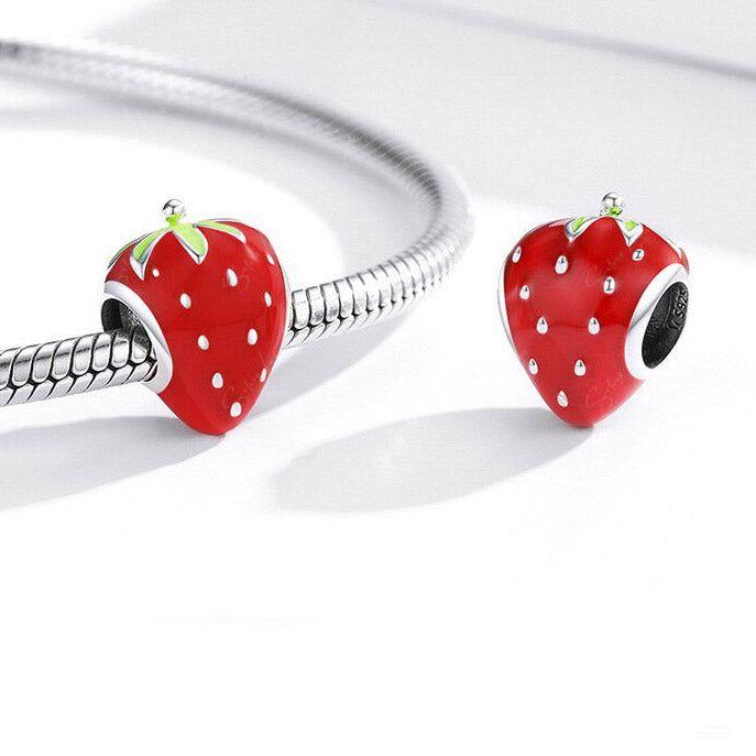 strawberry bead charm
