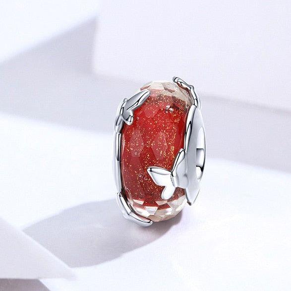 butterfly Murano bead charm