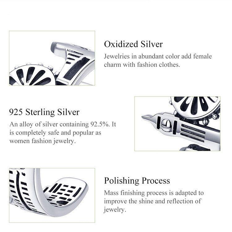 London city adjustable sterling silver ring