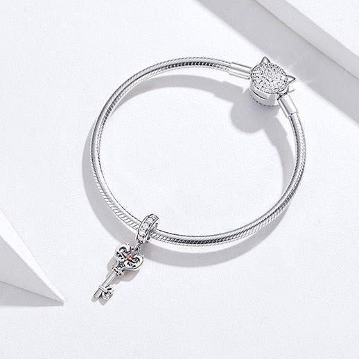 key charm for bracelet