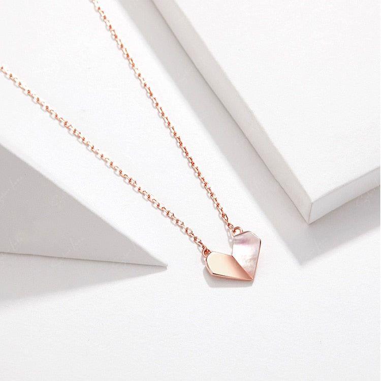 heart sterling silver pendant necklace