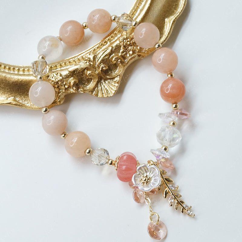 orange bead feng shui bracelet