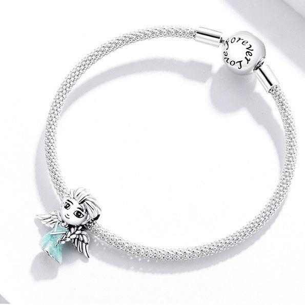 angel sterling silver bead charm